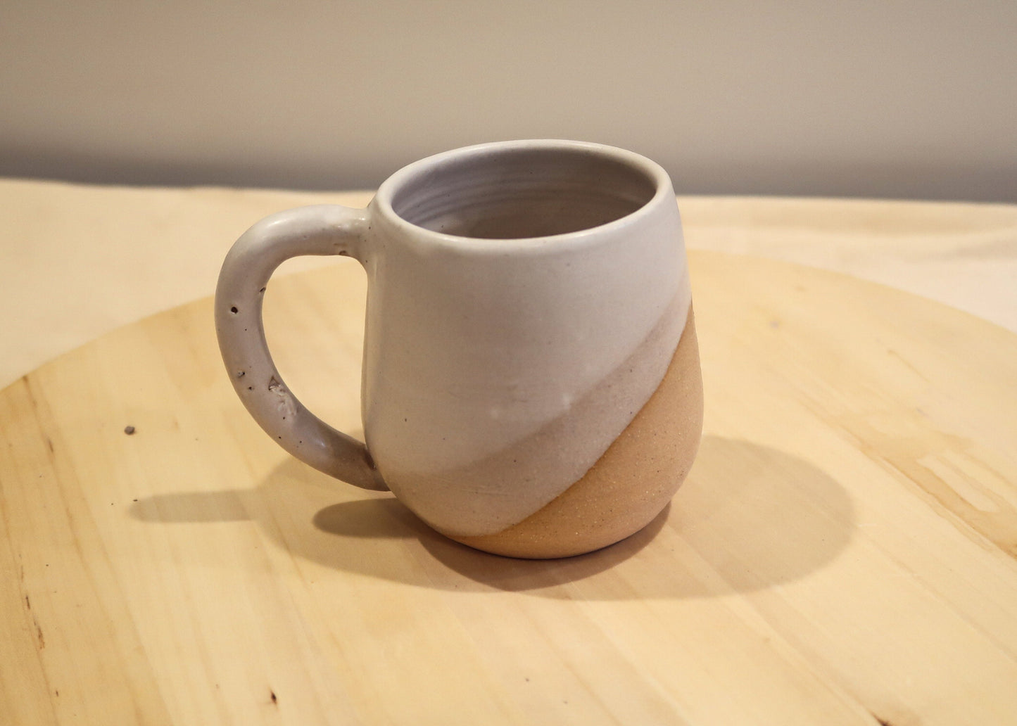 Seconds - Round Bottom Mugs - Smooth White - Handmade Ceramic Kitchenware