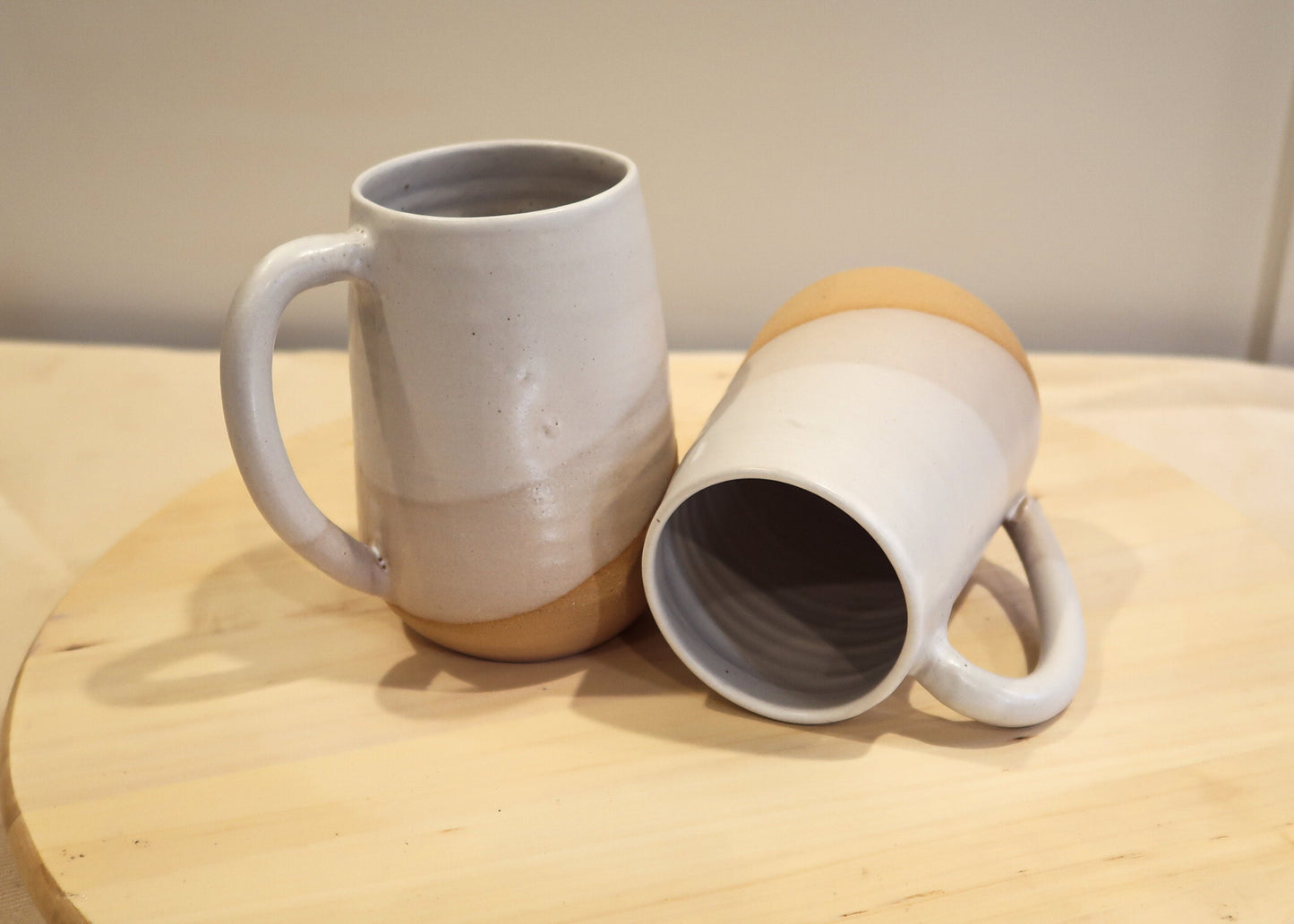 SALE! 50% off Seconds - Tall Round-Bottom Mug - Smooth White - Handmade Ceramic Coffee Mug