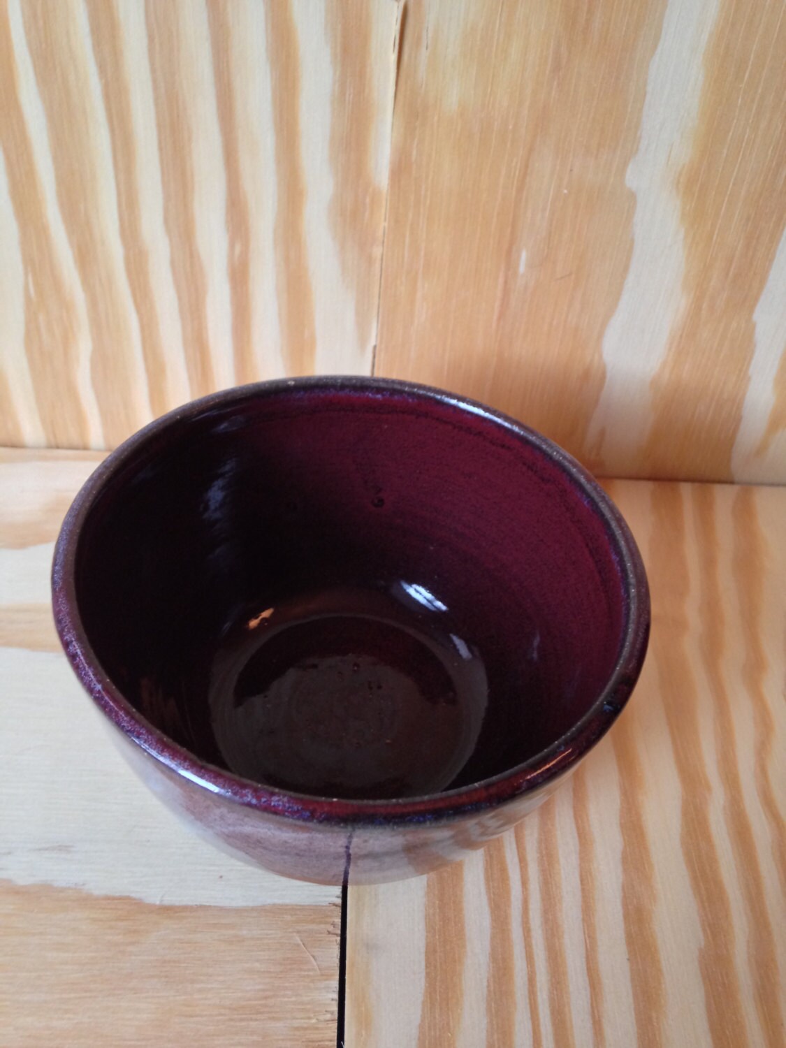 Small deep red  terrcoatta bowl