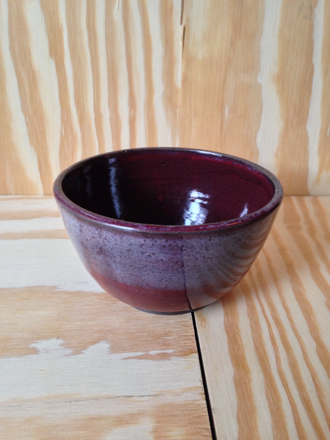 Small deep red  terrcoatta bowl