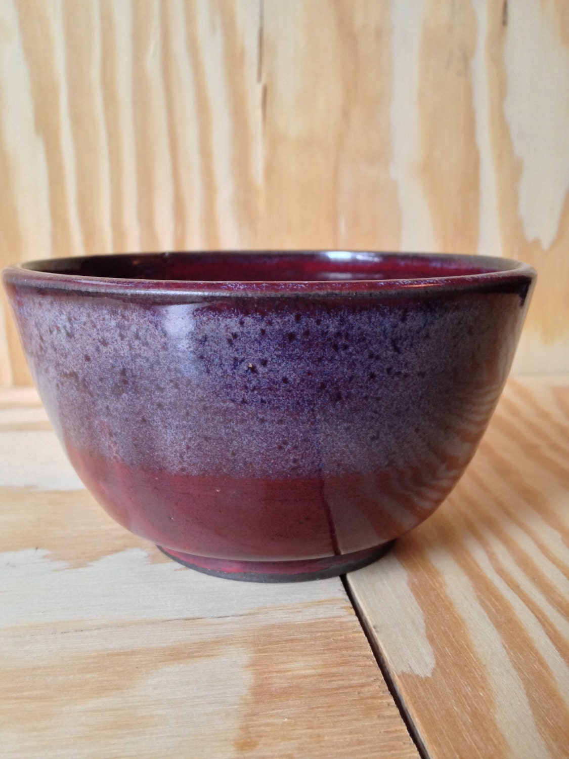 Small deep red  terrcoatta bowl