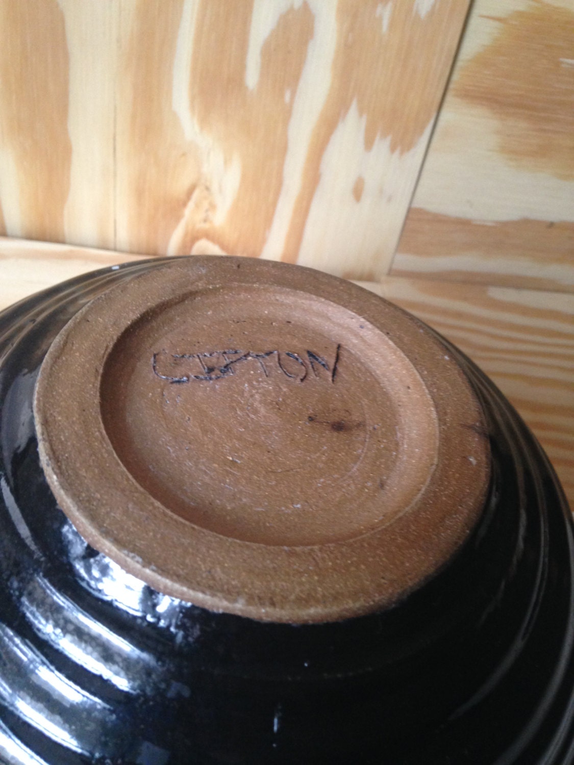 Large textured Black and Clear multi use bowl