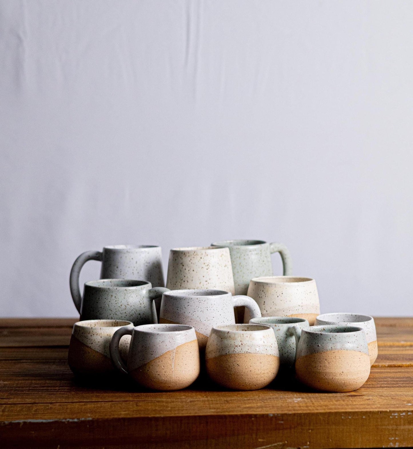 Tall Round-Bottom Mug -16 ounces - Handmade Ceramic Coffee Mug