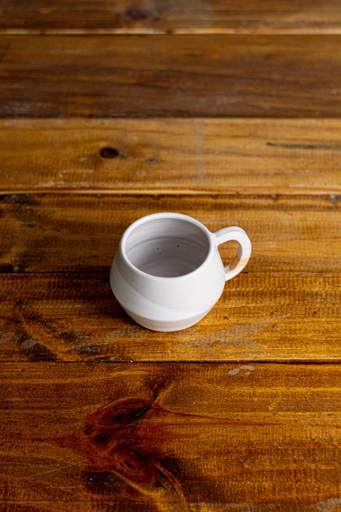 Handmade Espresso Mug. modern white ceramic mug Design, 3 oz