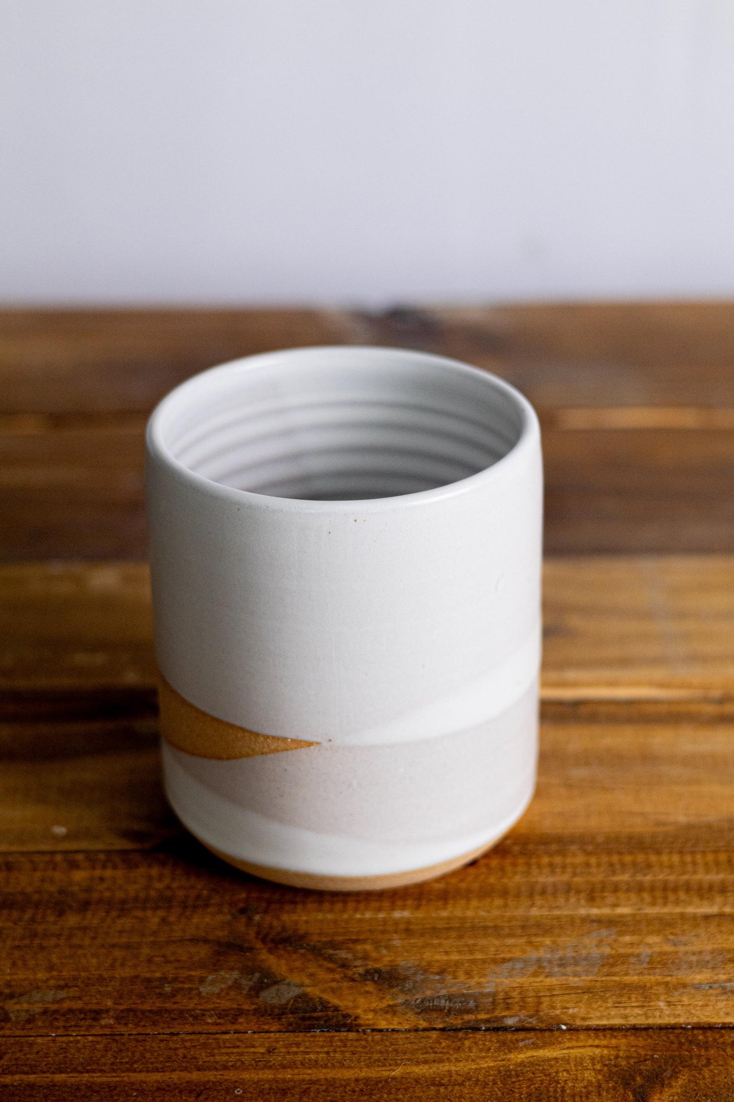 Criss Cross Ceramic Utensil Holder: Criss-Cross Stoneware Crock