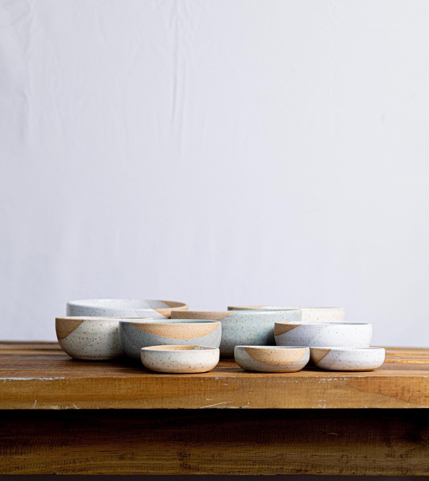 Wide Bottom Ceramic rice Bowl: handmade Artisan Stoneware Cookware