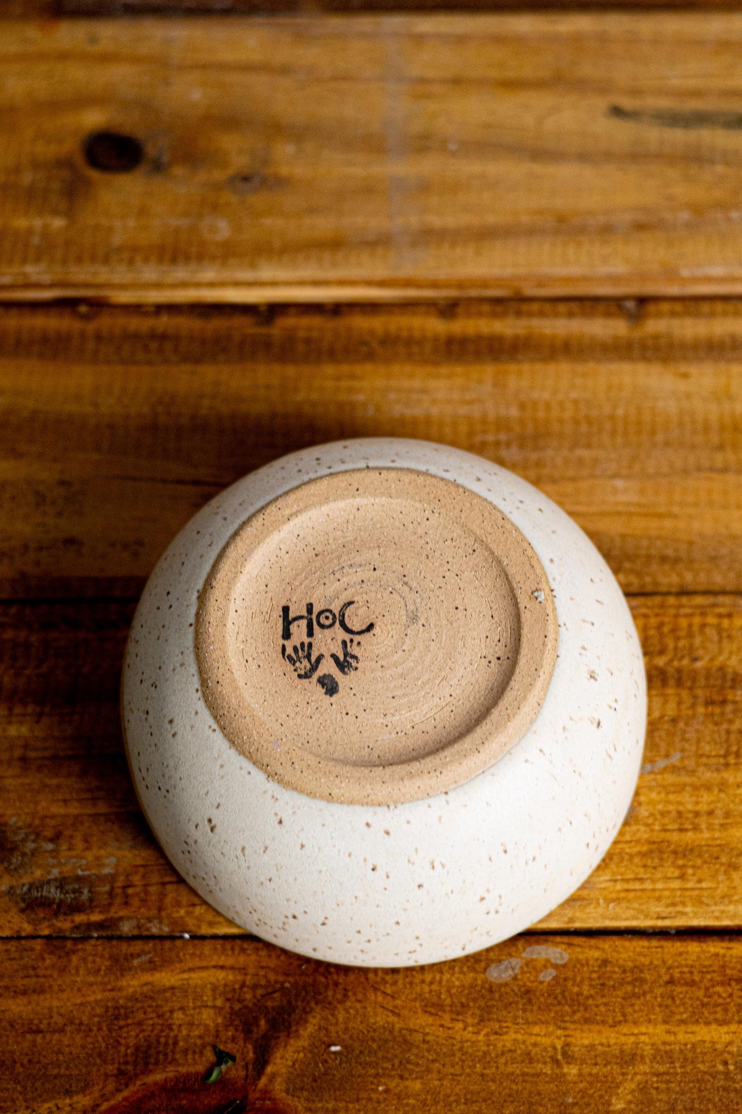 wide bottom Cereal Bowl: Handmade Stoneware Cookware.