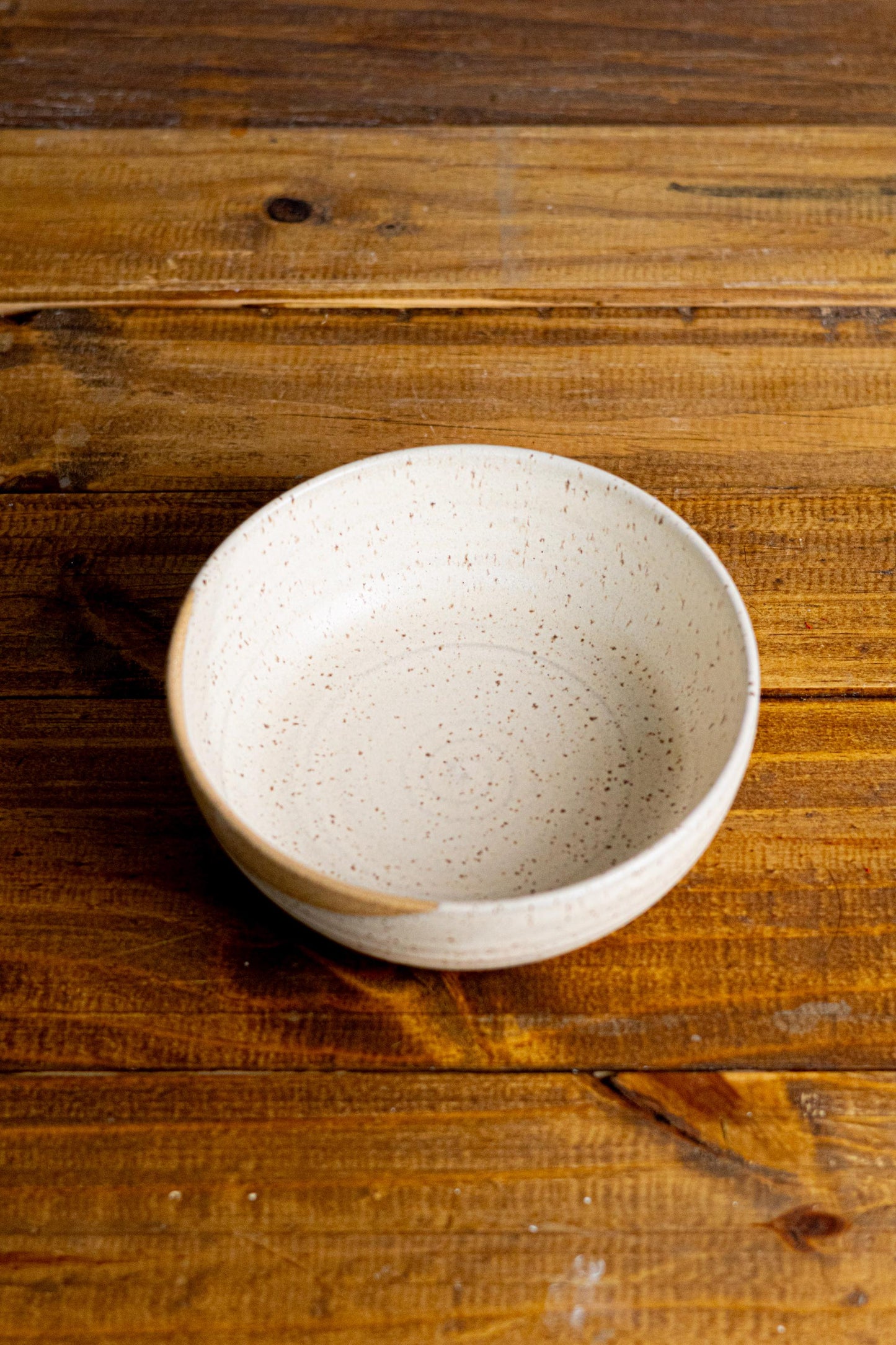Wide Bottom Ceramic rice Bowl: handmade Artisan Stoneware Cookware