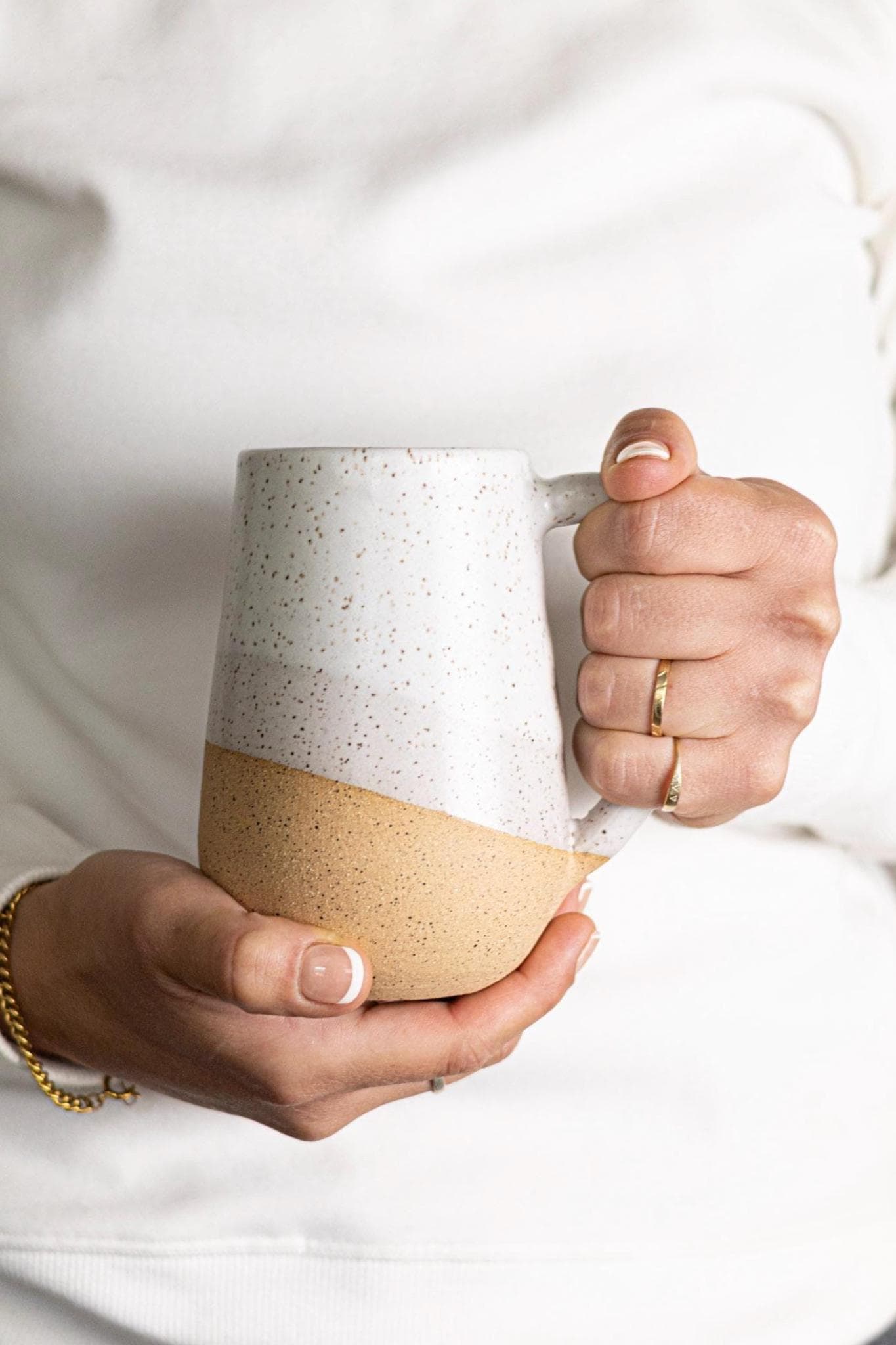 Tall Round-Bottom Mug -16 ounces - Handmade Ceramic Coffee Mug