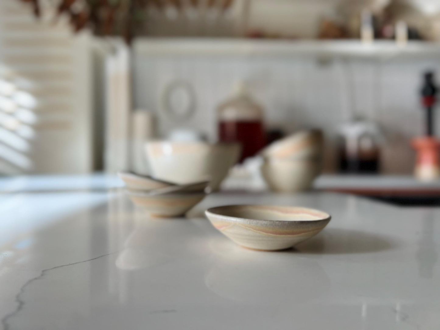 Sloped Ceramic Bowls - Natural Stoneware - Modern Handmade Kitchenware - Multiple Sizes, NEW!