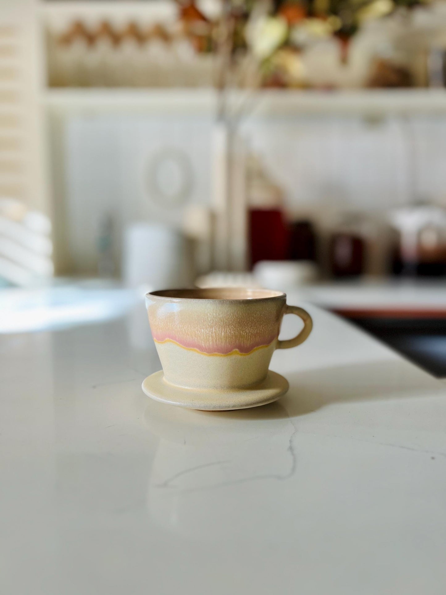 Ceramic Pour Over  Handmade coffee dripper- Coffee Brewer