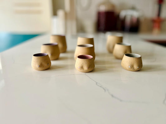 NEW Boobie Matchstick Holder - Handmade Ceramic- multipurpose small cup 2OZ