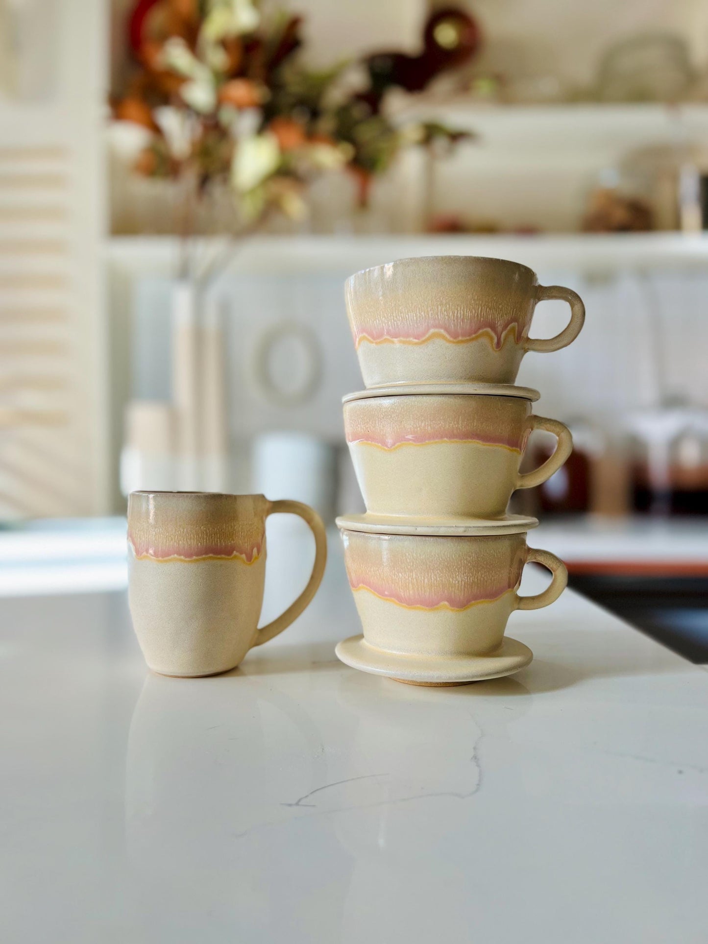 Ceramic Pour Over  Handmade coffee dripper- Coffee Brewer