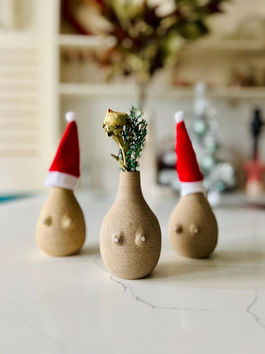 NEW Boob Bud Vase  Handmade Ceramic Flower holder  Unique Small Vase  Playful & Functional Gift