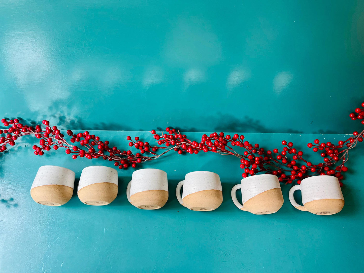 Handmade White Ceramic Coffee Mug - Large Cappuccino Cup, Pottery Kitchenware