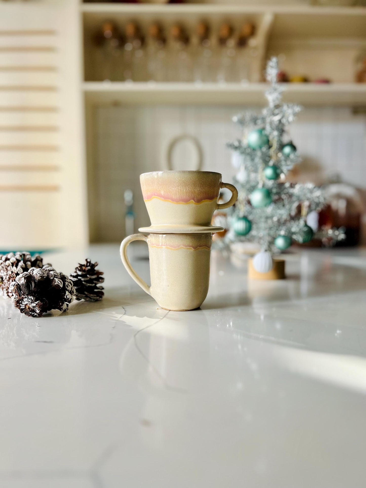 Ceramic Pour Over  Handmade coffee dripper- Coffee Brewer