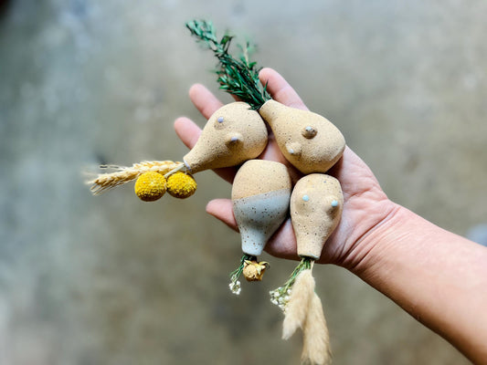 One-of-a-Kind Ceramic Fridge Magnets  Handcrafted Clay Décor