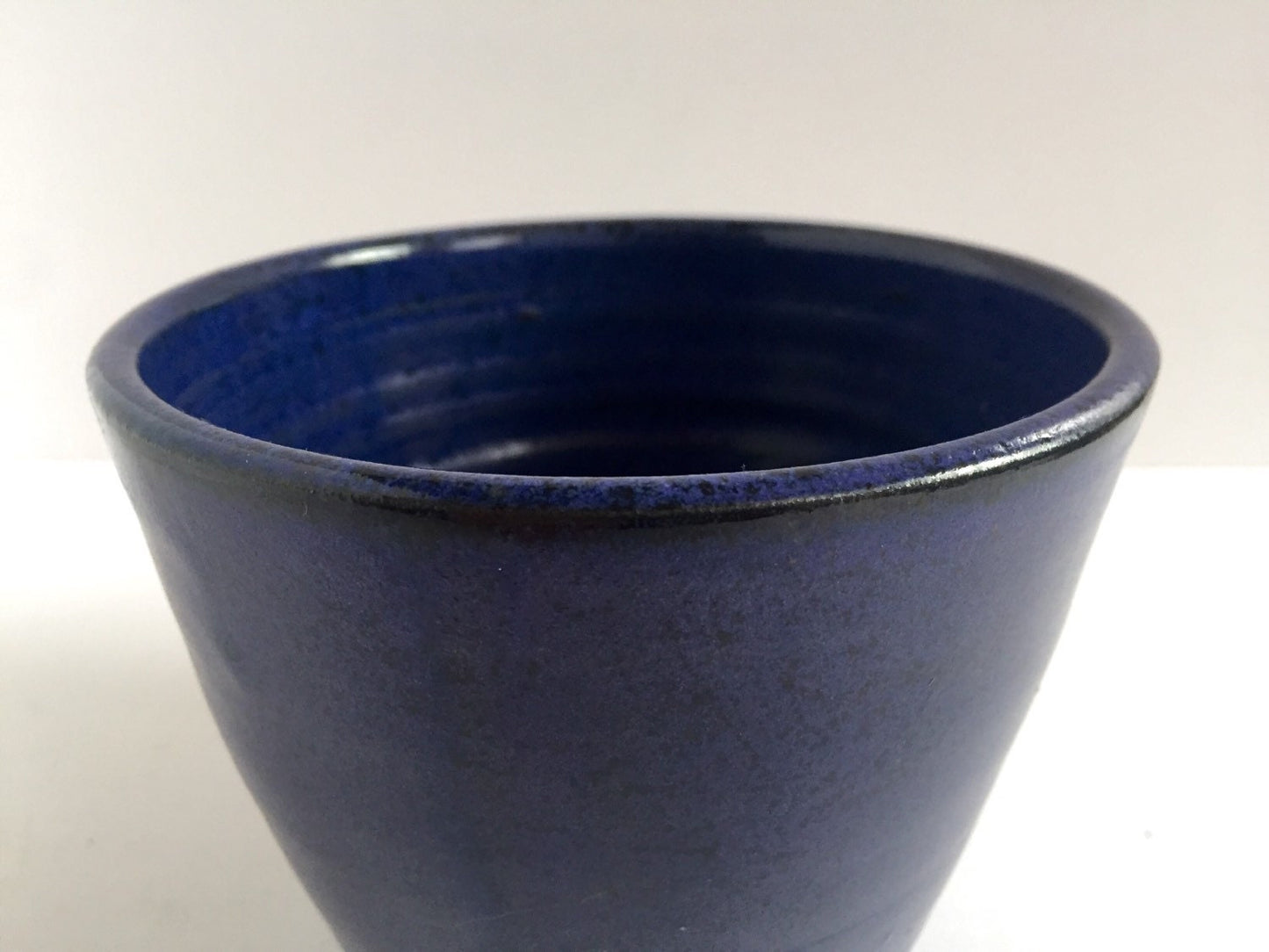 ceramic planter 4" plants in cobalt blue
