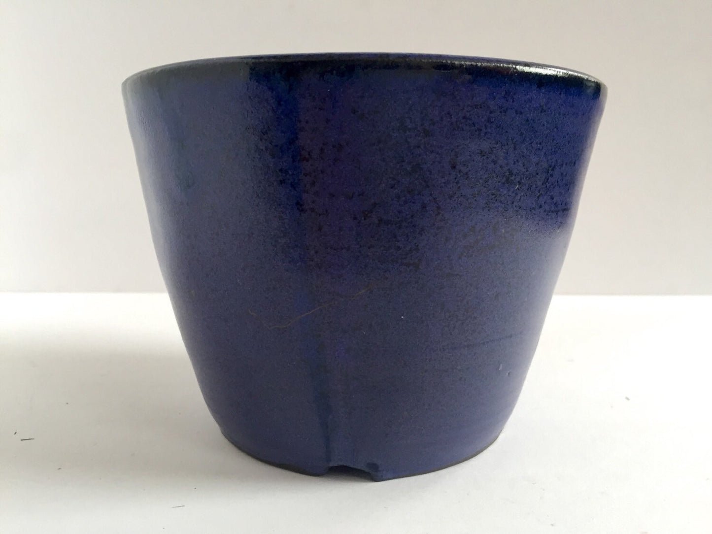ceramic planter 4" plants in cobalt blue