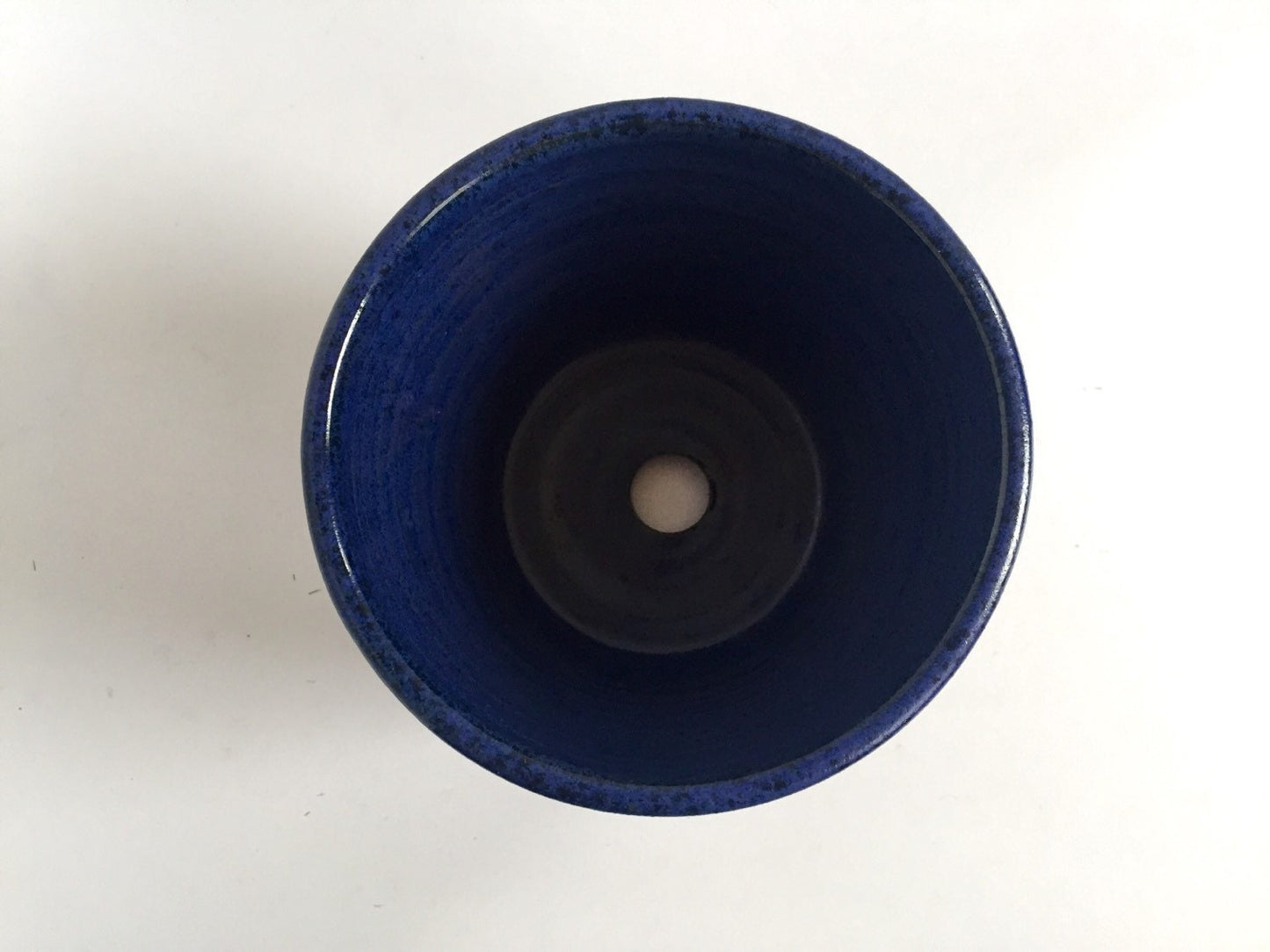 ceramic planter 4" plants in cobalt blue