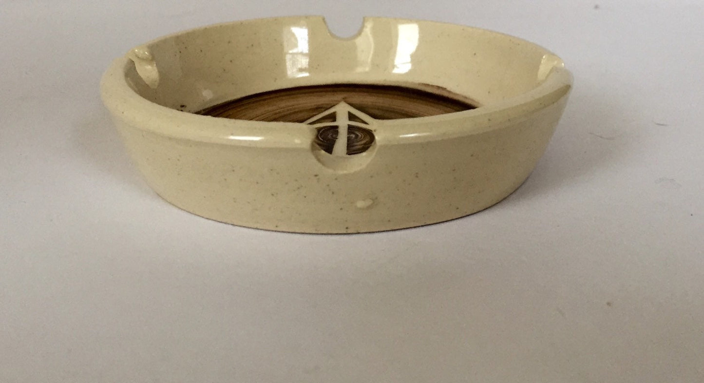 Harry pottery deathly hallows themed ashtray in sepia