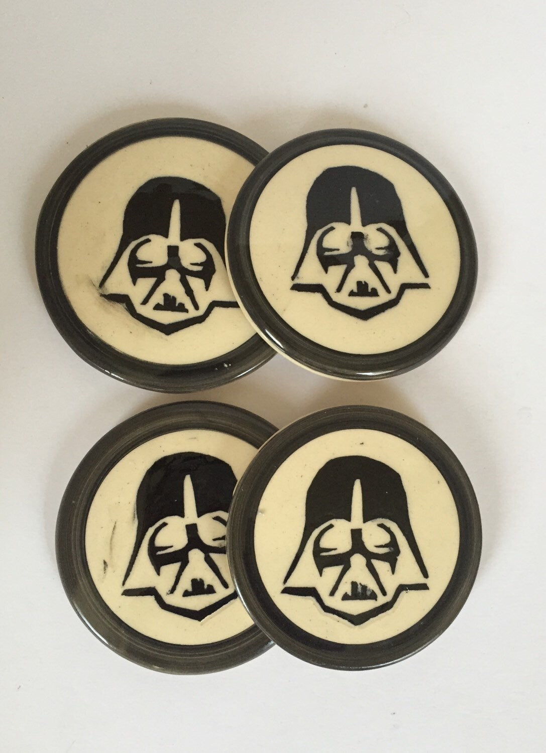 Darth vader - star wars - ceramic coaster - set of four