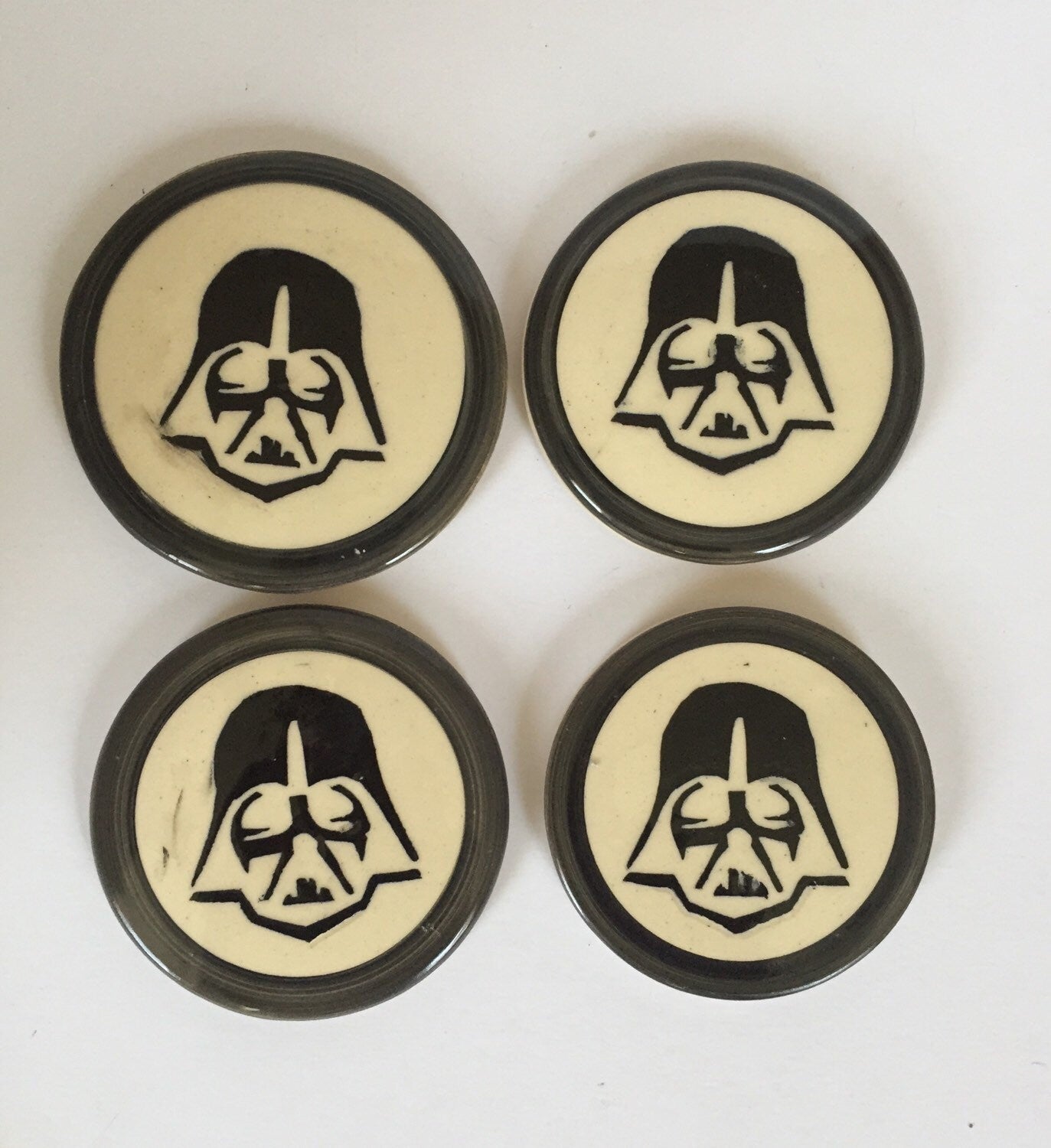 Darth vader - star wars - ceramic coaster - set of four