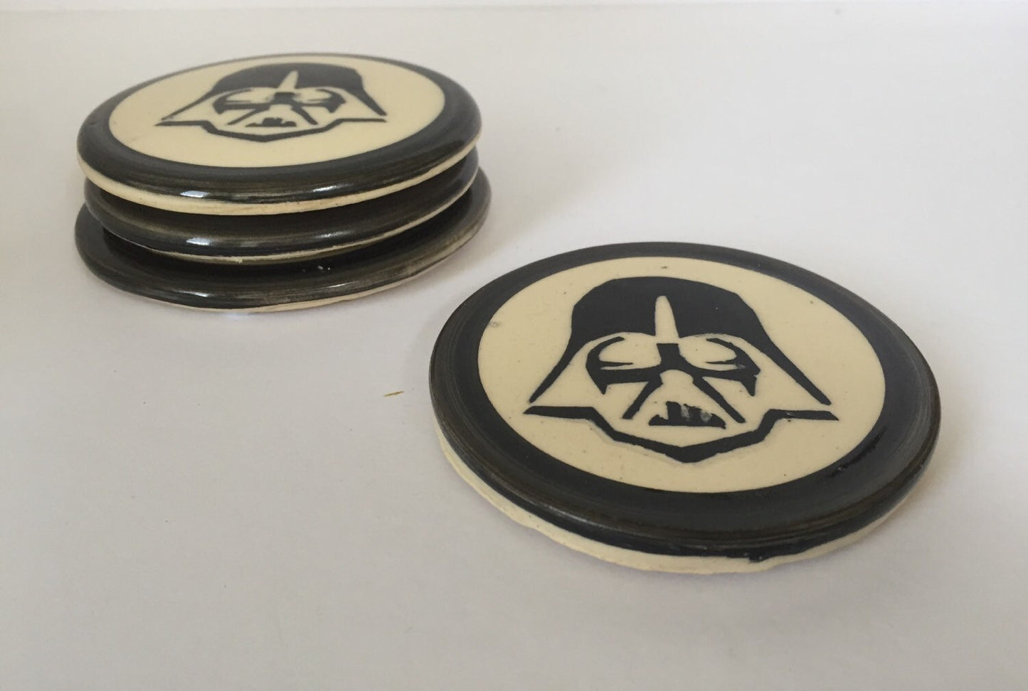 Darth vader - star wars - ceramic coaster - set of four